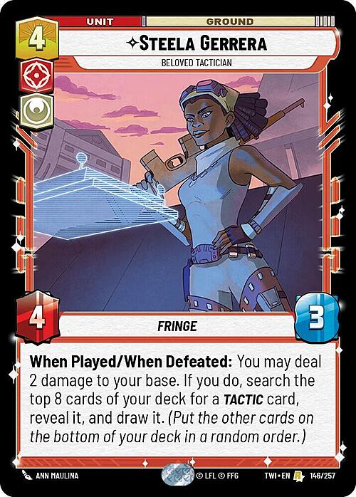 Steela Gerrera - Beloved Tactician Card Front