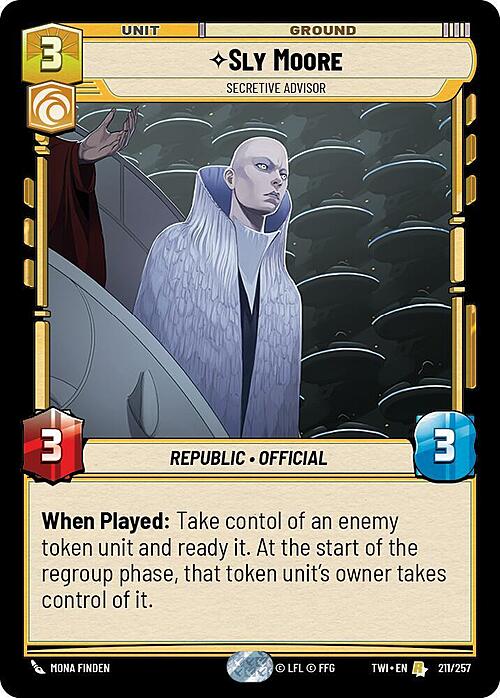 Sly Moore - Secretive Advisor Card Front