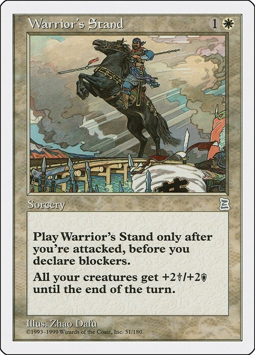 Warrior's Stand Card Front