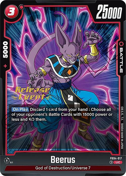 Beerus Card Front