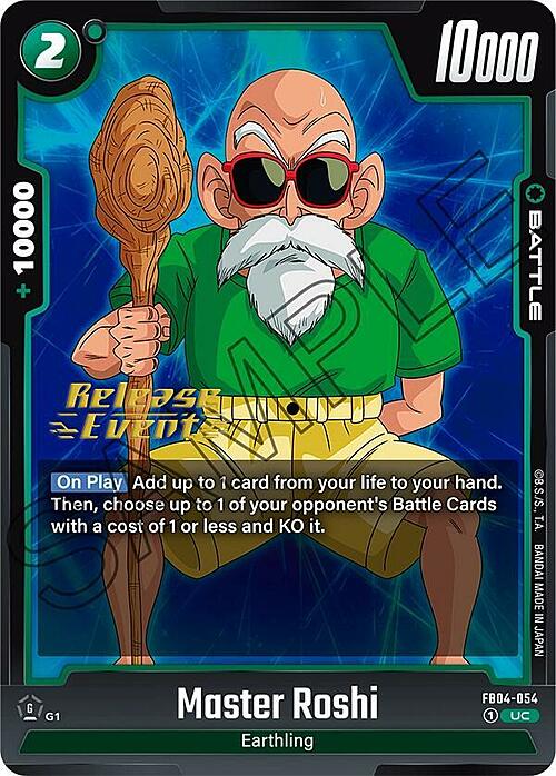 Master Roshi Card Front