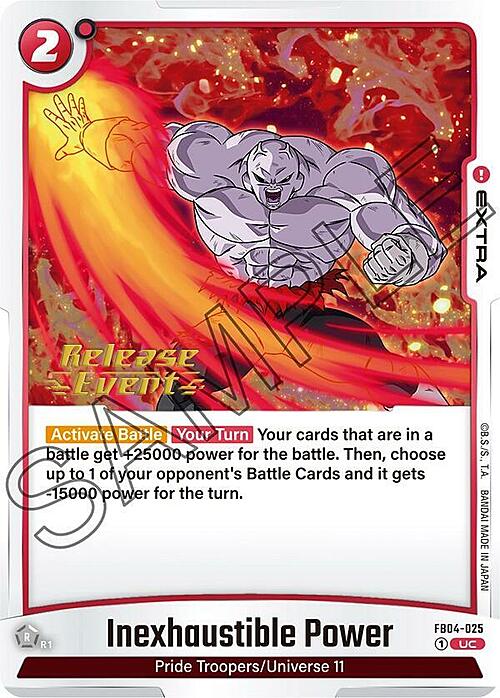 Inexhaustible Power Card Front