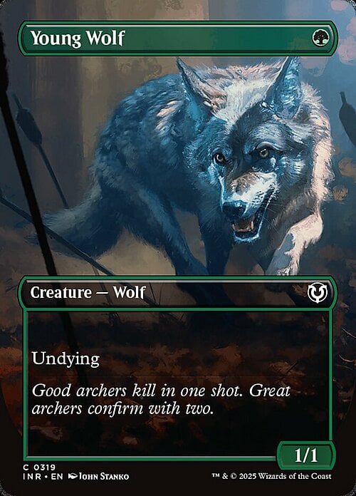 Young Wolf Card Front