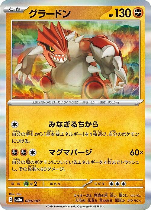 Groudon Card Front