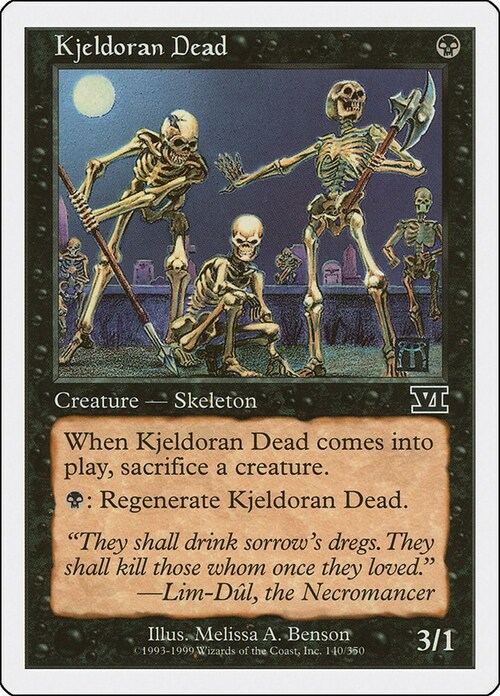 Morti di Kjeldor Card Front