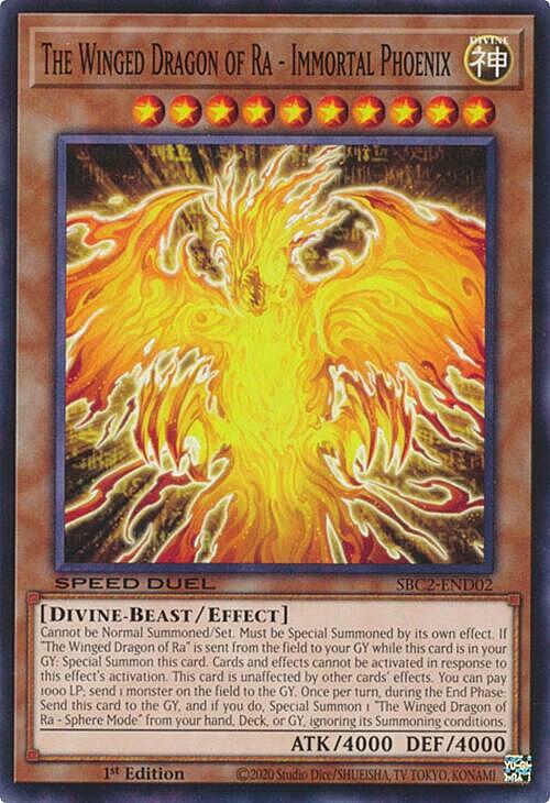 The Winged Dragon of Ra - Immortal Phoenix Card Front