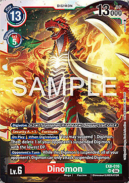 Dinomon Card Front