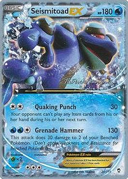 Seismitoad EX Card Front