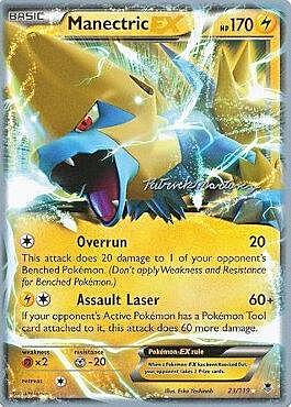 Manectric EX Card Front