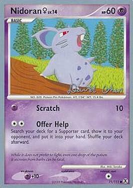 Nidoran♀ LV.14 Card Front