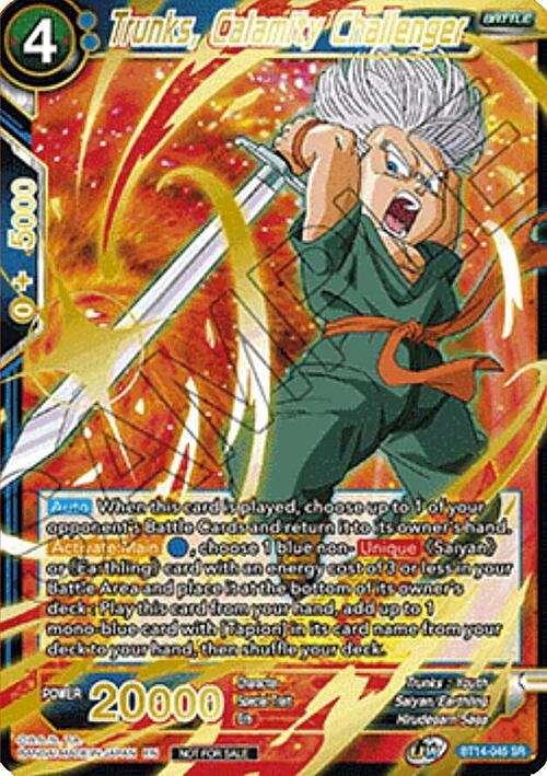 Trunks, Calamity Challenger Card Front