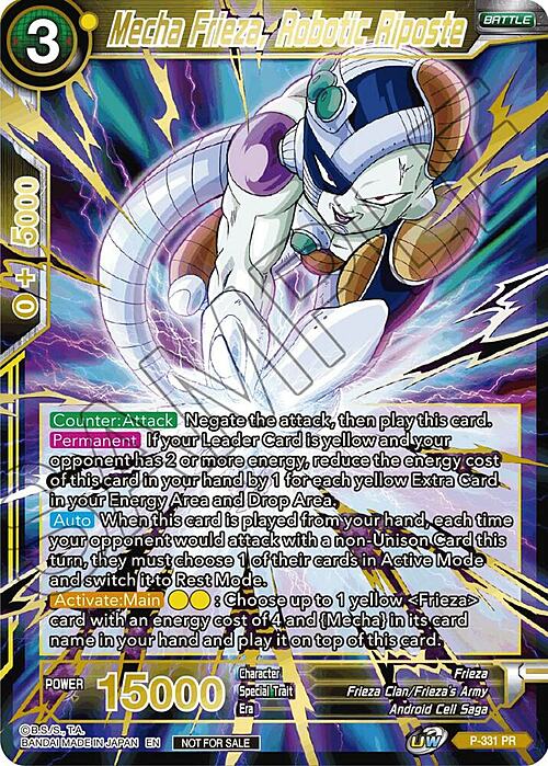 Mecha Frieza, Robotic Riposte Card Front