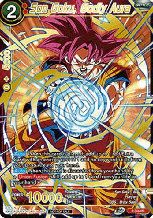 Son Goku, Godly Aura Card Front