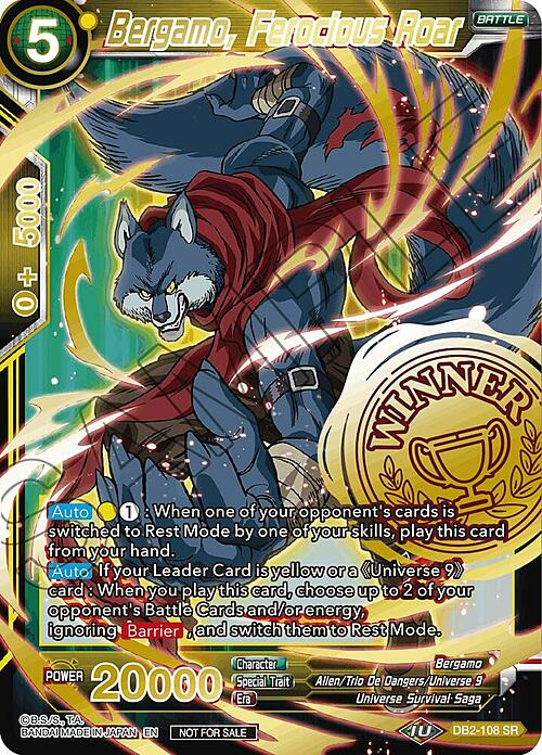 Bergamo, Ferocious Roar Card Front