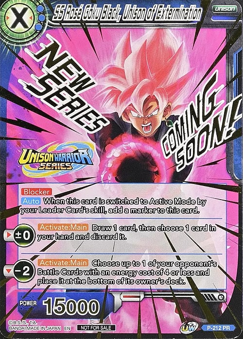 SS Rose Goku Black, Unison of Extermination Card Front