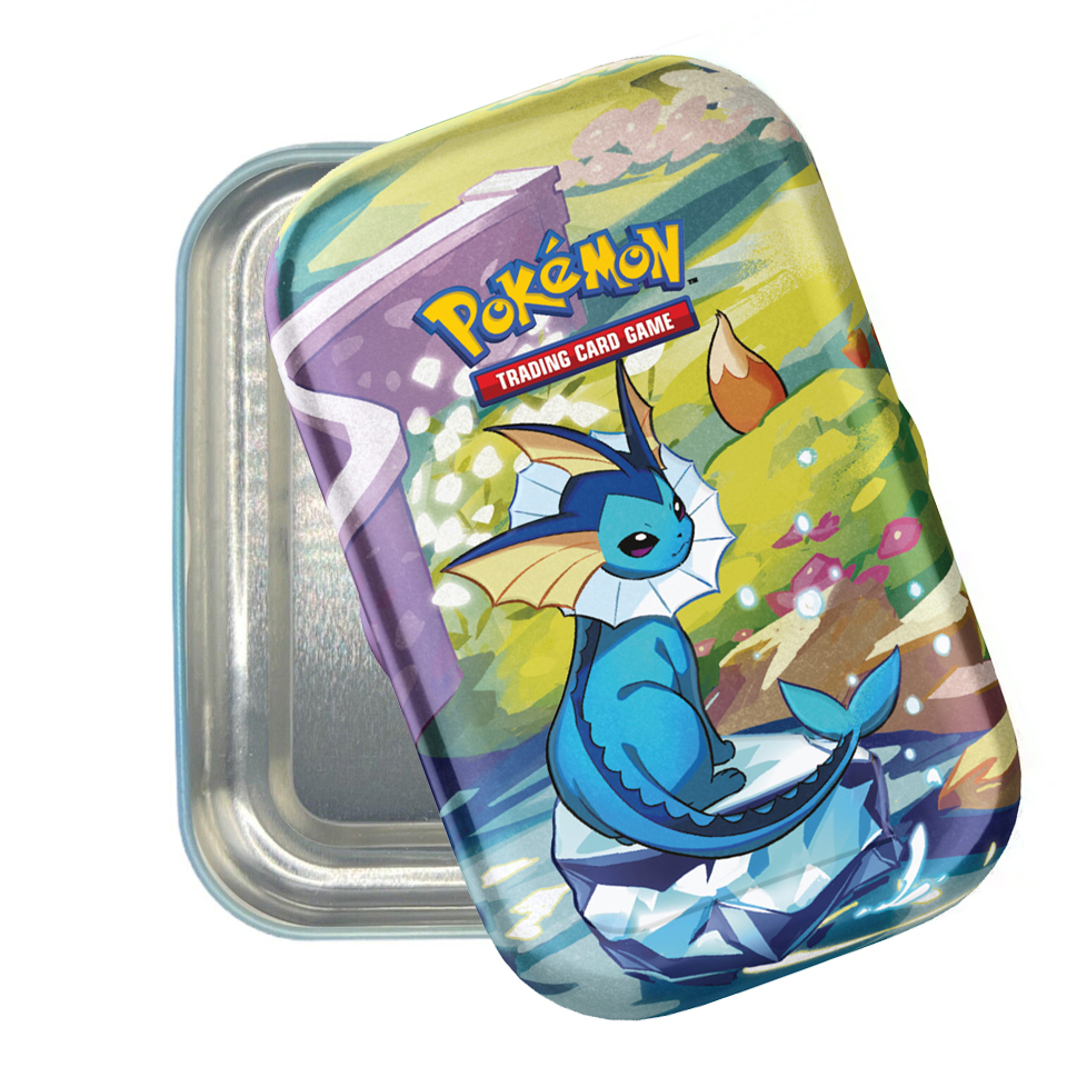 Prismatic Evolutions: Vaporeon Empty Mini Tin