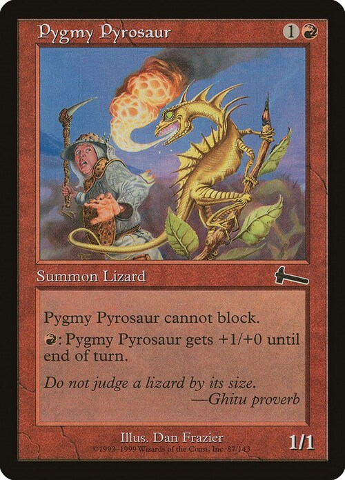 Pirosauro Pigmeo Card Front
