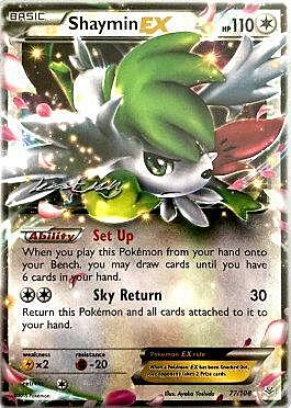 Shaymin EX Card Front
