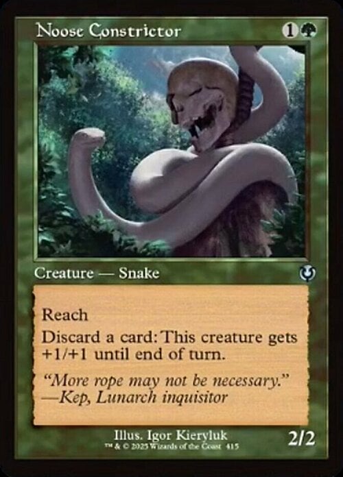 Noose Constrictor Card Front