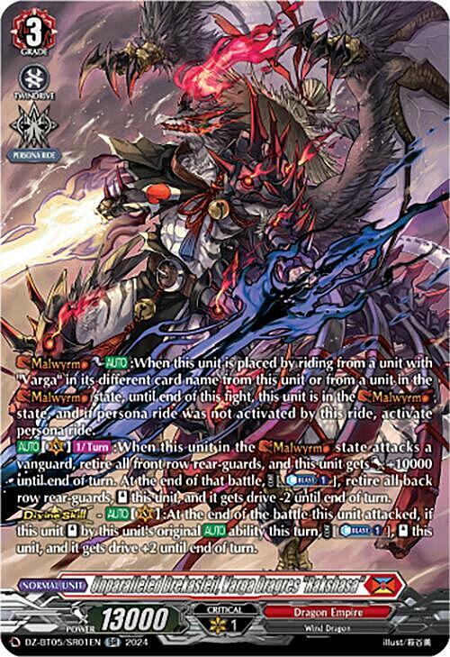 Unparalleled Drekasleif, Varga Dragres "Rakshasa" Card Front