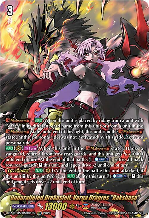 Unparalleled Drekasleif, Varga Dragres "Rakshasa" Card Front