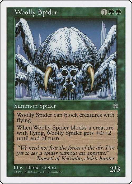 Woolly Spider Card Front