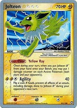 Jolteon ☆ Gold Star Card Front