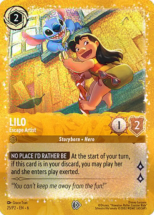 Lilo - Escape Artist Card Front