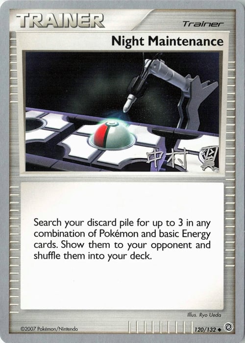 Night Maintenance Card Front