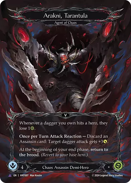 Arakni, Tarantula Card Front