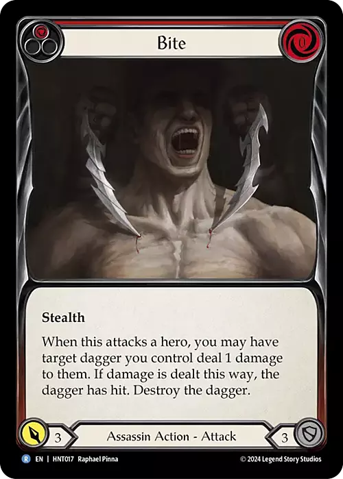 Bite - Red Card Front