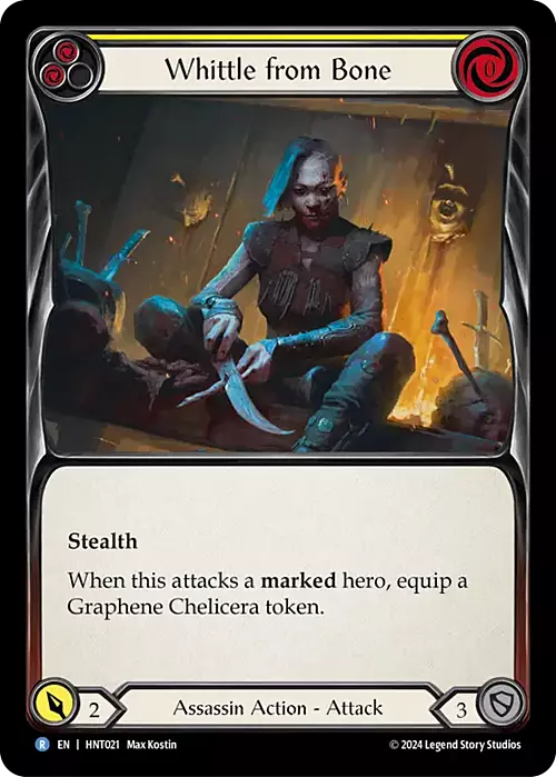 Whittle from Bone - Yellow Card Front