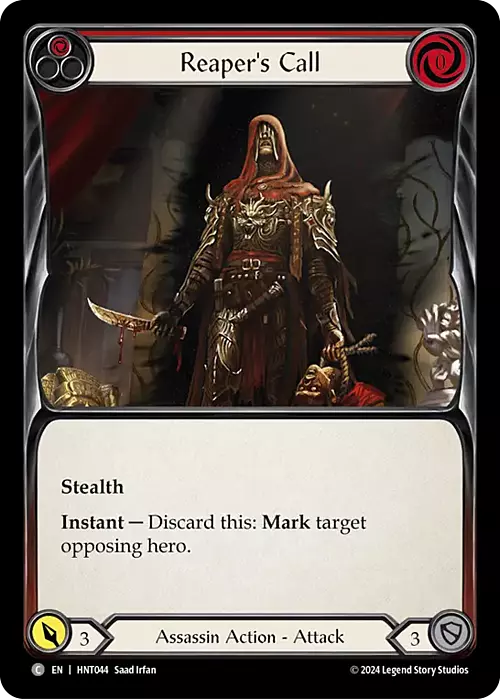 Reaper's Call (Red) Card Front