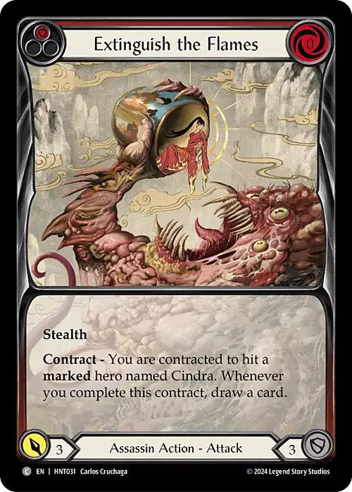 Extinguish the Flames Card Front