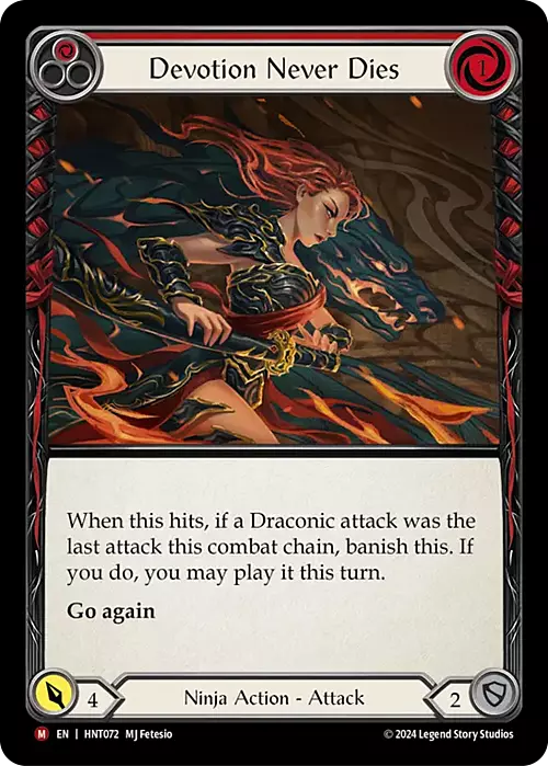 Devotion Never Dies Card Front
