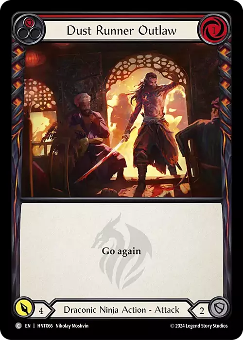 Dust Runner Outlaw - Red Card Front