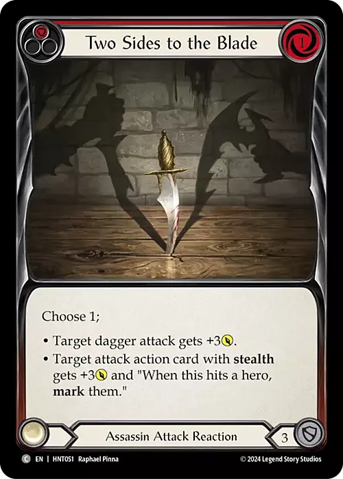 Two Sides to the Blade Card Front