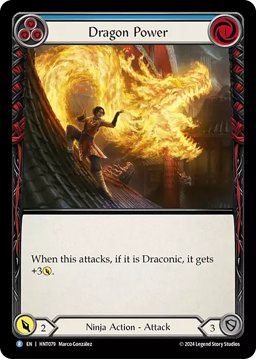 Dragon Power - Blue Card Front