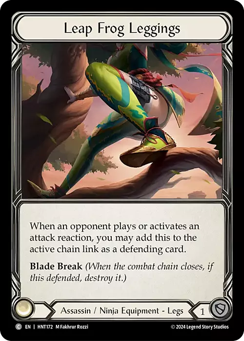 Leap Frog Leggings Card Front