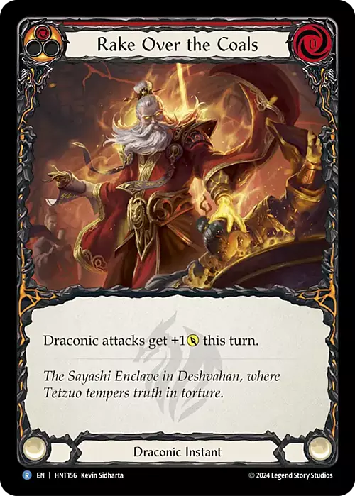 Rake Over the Coals Card Front