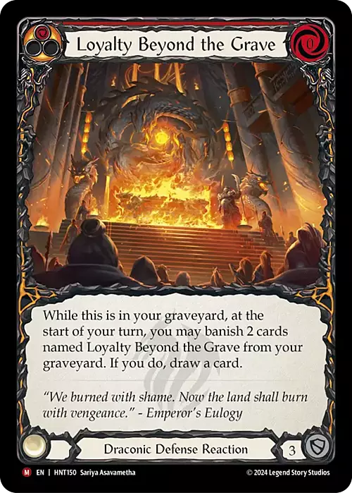 Loyalty Beyond the Grave Card Front