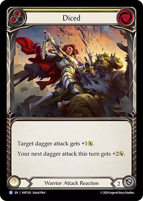 Diced (Yellow) Card Front