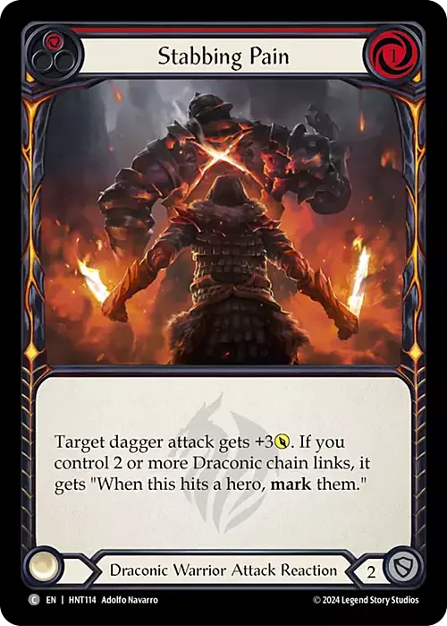 Stabbing Pain Card Front