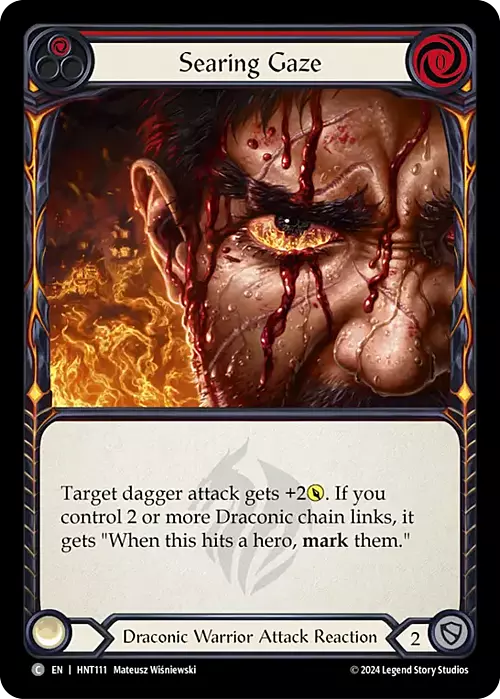 Searing Gaze Card Front