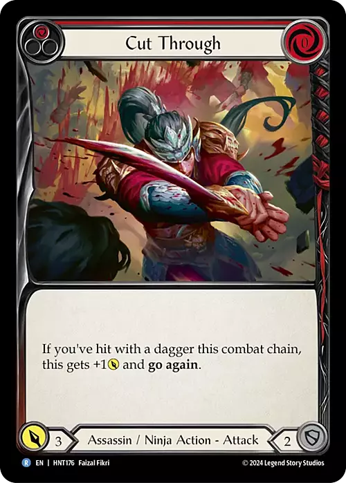 Cut Through - Red Card Front