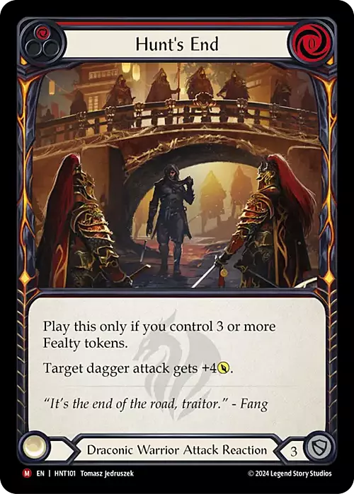 Hunt's End Card Front