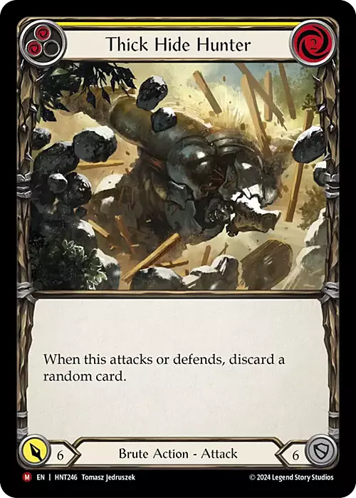 Thick Hide Hunter Card Front