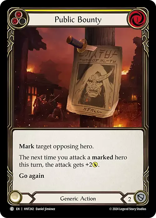 Public Bounty (Yellow) Card Front