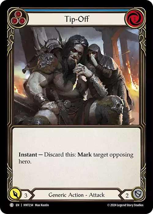 Tip-Off - Blue Card Front