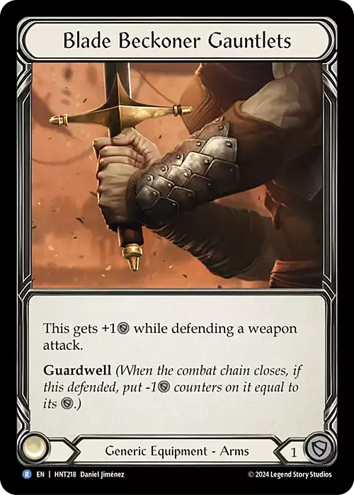 Blade Beckoner Gauntlets Card Front